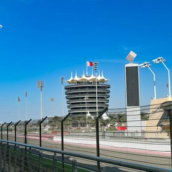 The bahrain international circuit is shown.